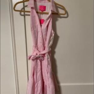 Lily Pulitzer seersucker halter dress
